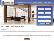 Tablet Screenshot of panorama-nieruchomosci.com